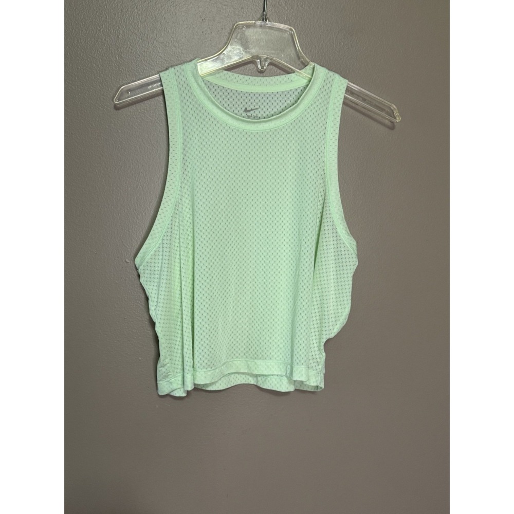 Women's Nike Classic Dri Fit Mesh Tank Crop Top Size L